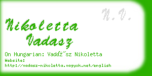 nikoletta vadasz business card